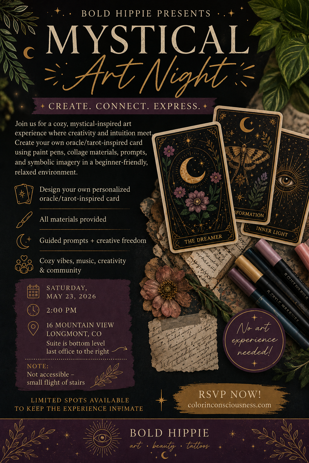 Color in Consciousness: Create a Tarot Card